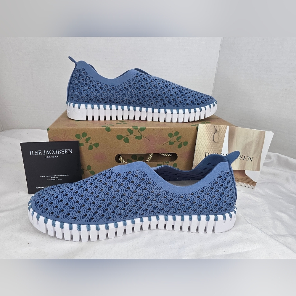 Ilse Jacobsen Tulip 139 Light Regatta Slip-on Shoe Women's Size 39 8.5 NEW!